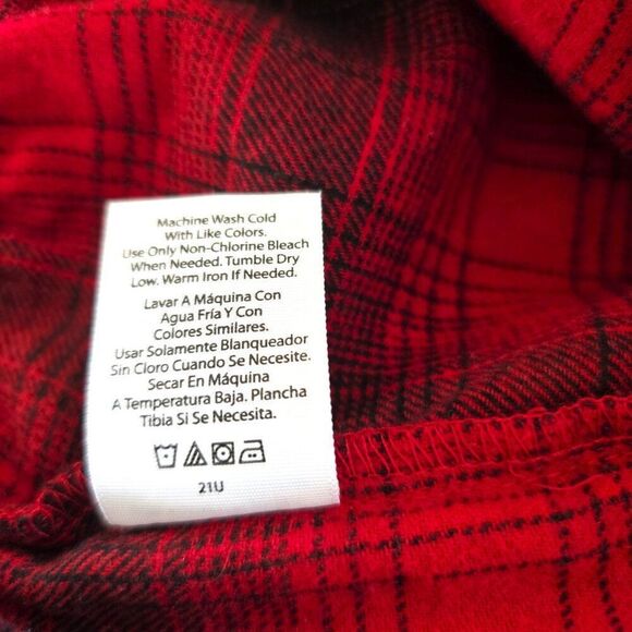 Mens Red Plaid Flannel Lounge Pajama Pants George Size 2XL - Picture 8 of 8